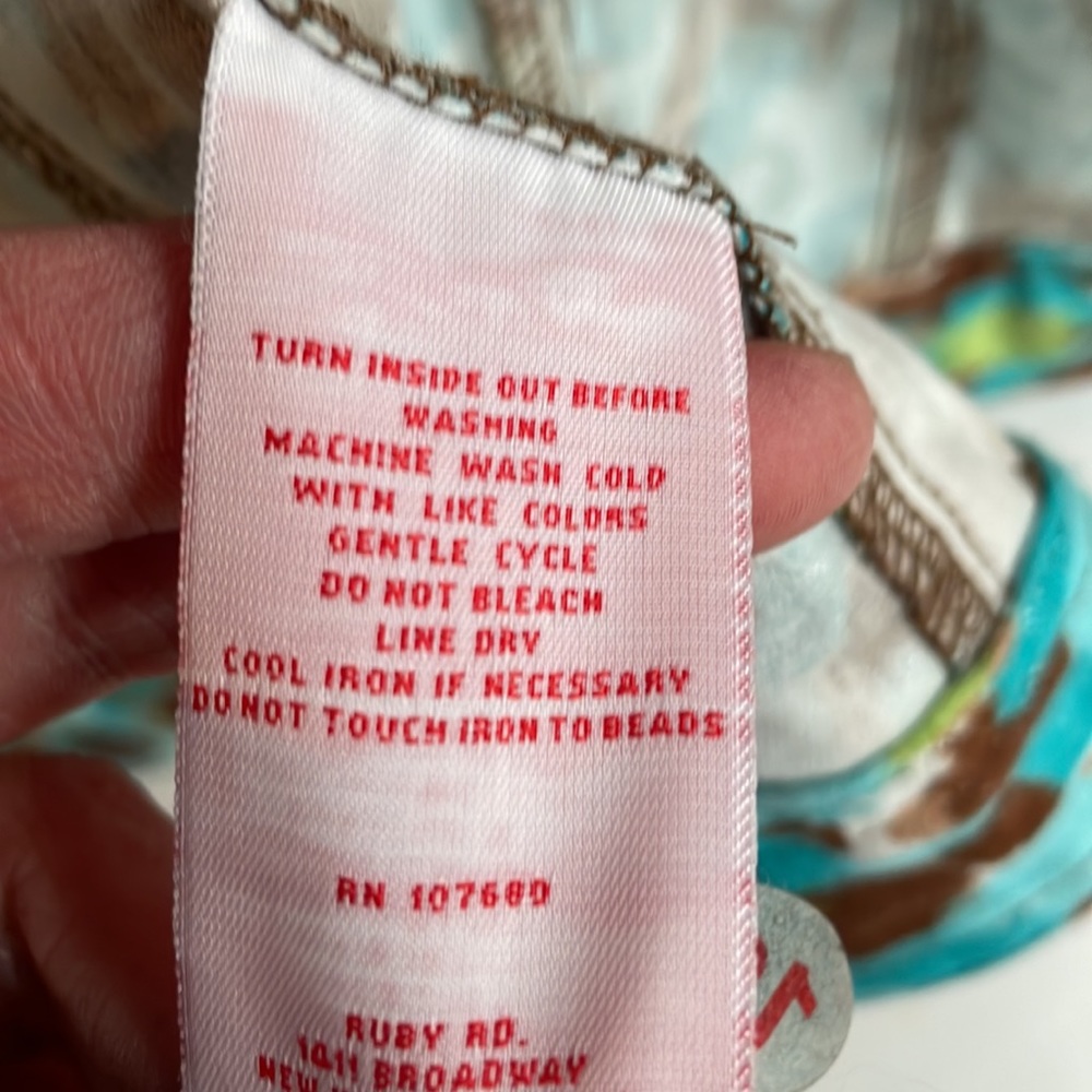 Ruby Rd. Beaded Neck Button Front 4 Pocket Short … - image 8